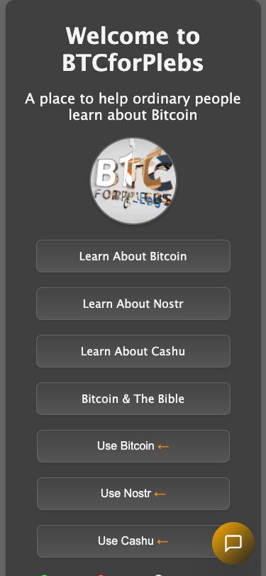 BTC For Plebs Mobile